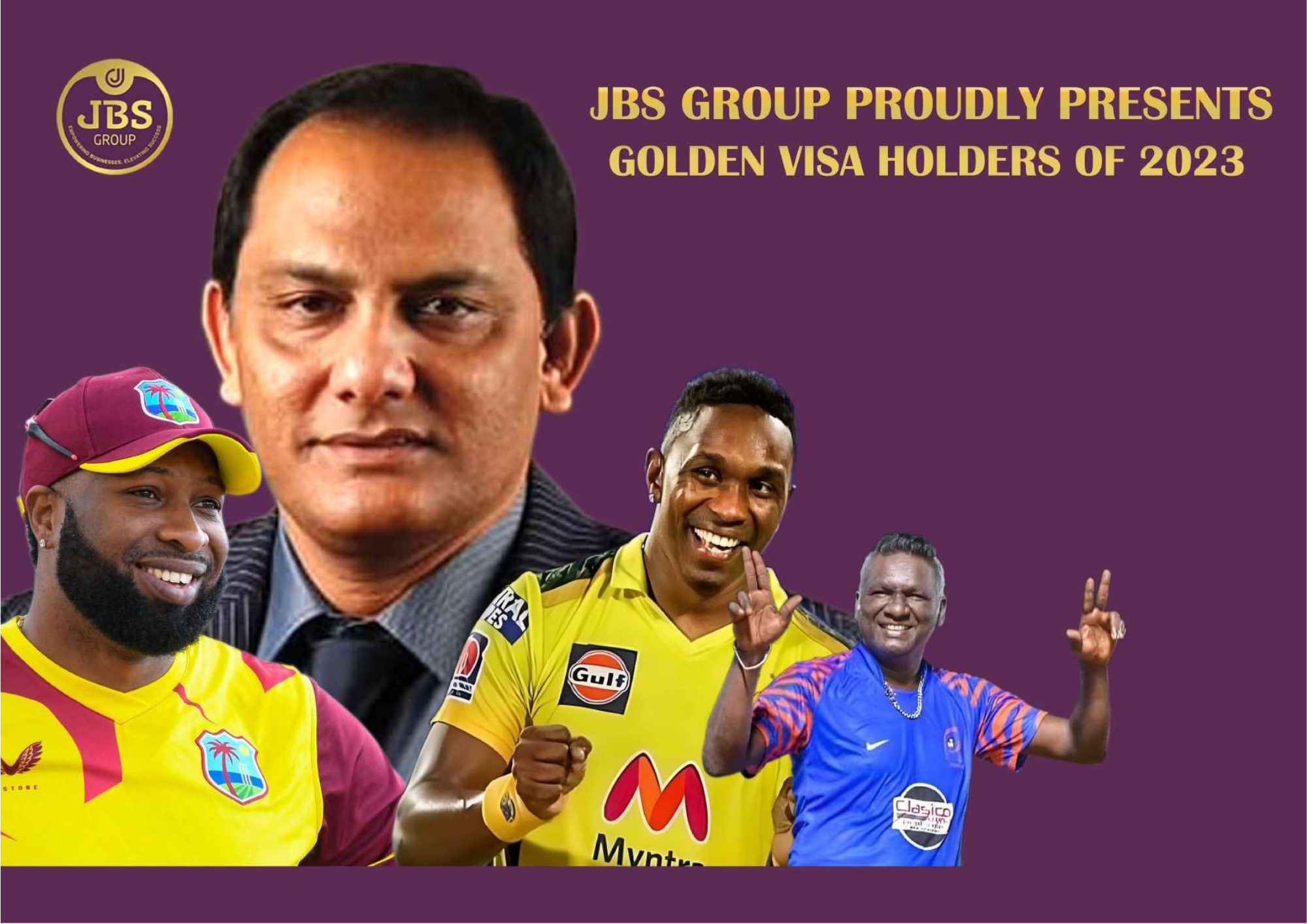 JBS Group Honors Cricketing Greats with UAE Golden Visa 2023
